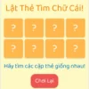 Lật Thẻ Diệu Kỳ - Tìm Chữ Cái A, B, C, D