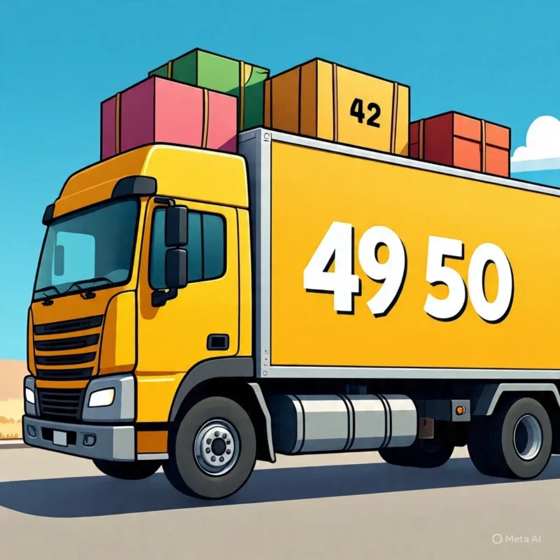Trò chơi học số 41 đến 50 – Xe tải chở hàng vui nhộn cho bé