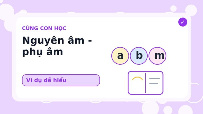 Dạy Bé Phân Biệt Nguyên Âm Và Phụ Âm