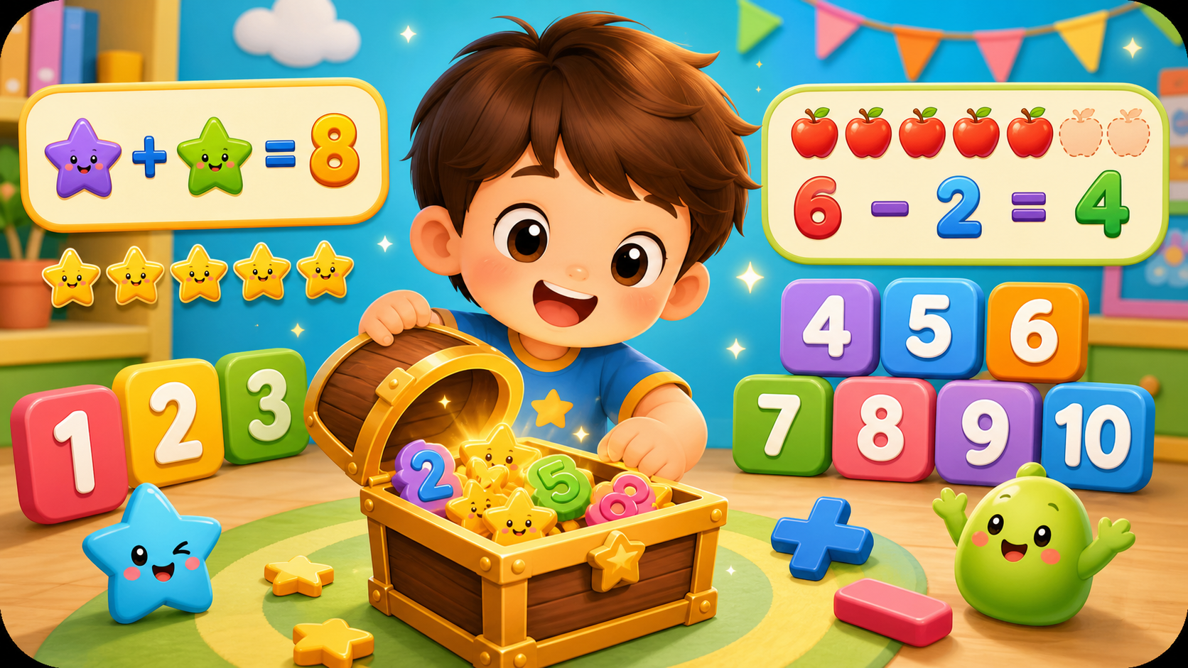 Game Cộng Trừ Trong Phạm Vi 10 Cho Bé 5-6 Tuổi