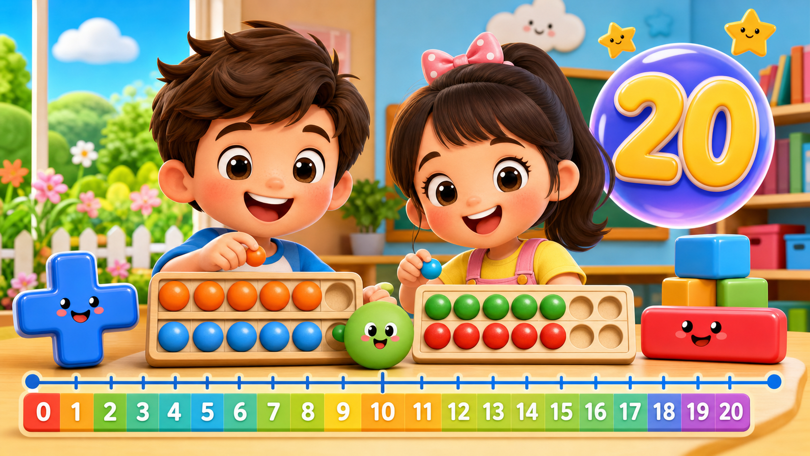 Game Cộng Trừ Trong Phạm Vi 20 Cho Bé 5-7 Tuổi