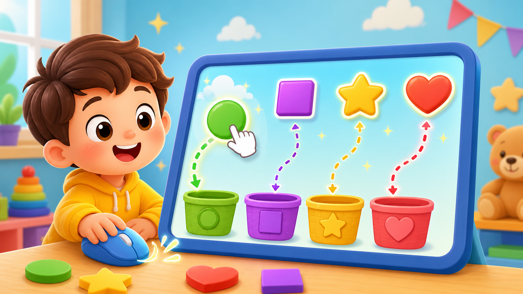 Game Kéo Thả Cơ Bản Cho Bé 5-6 Tuổi