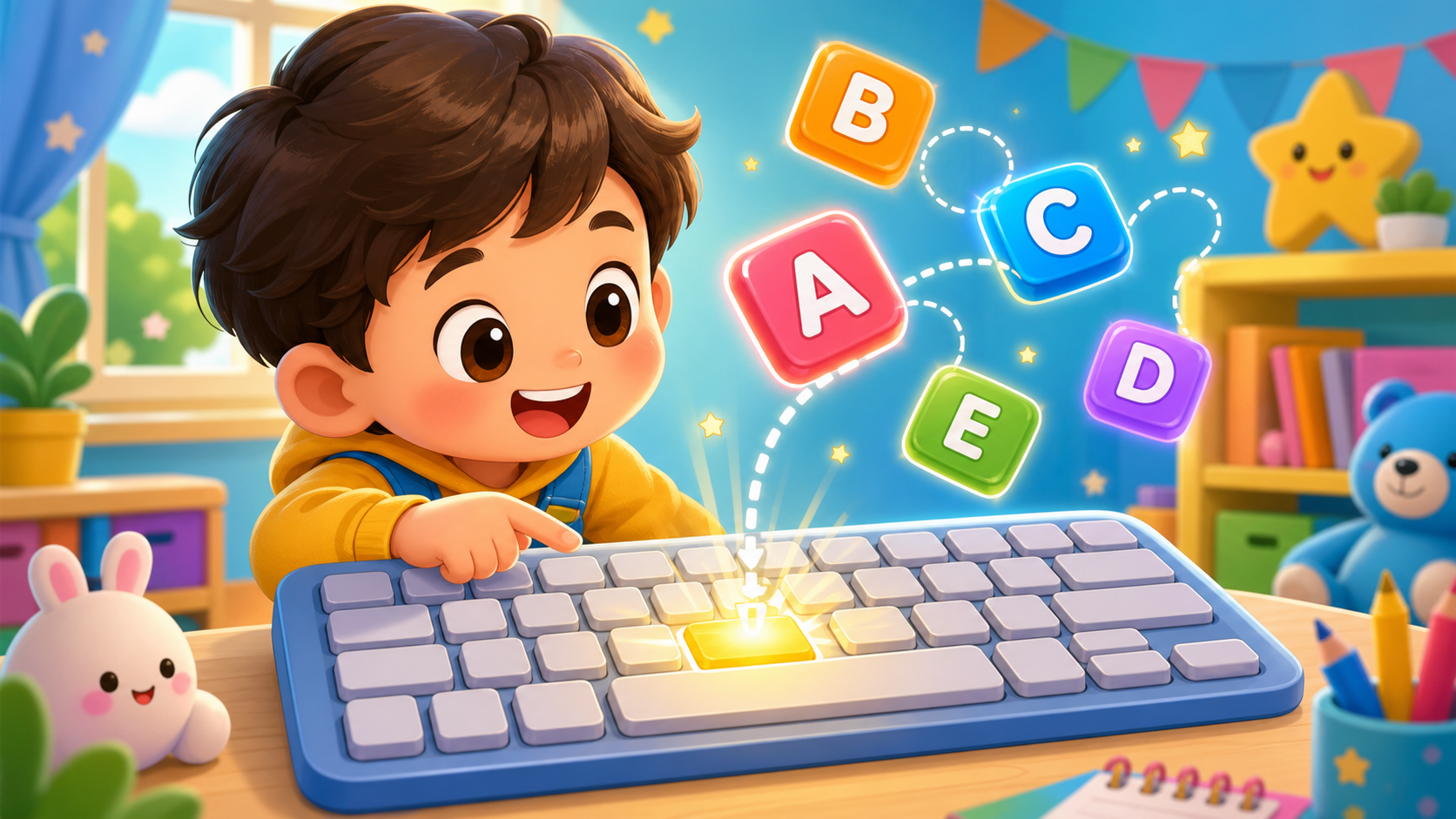Game Làm Quen Bàn Phím Cho Bé 5-6 Tuổi