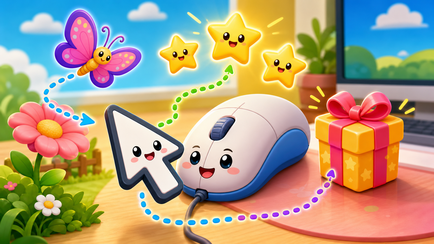 Game Làm Quen Chuột Cho Bé 5-6 Tuổi