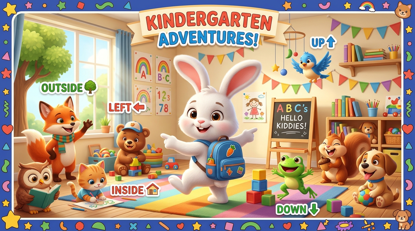 Game Định Hướng Không Gian Trái Phải Trên Dưới Cho Bé 4-6 Tuổi