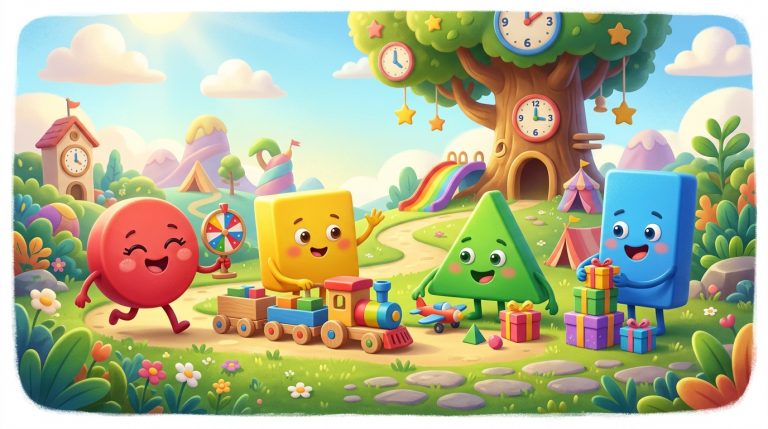 Nhận Biết Hình Học & Màu Sắc Thực Tế – Game vui học cho bé 3-6 tuổi