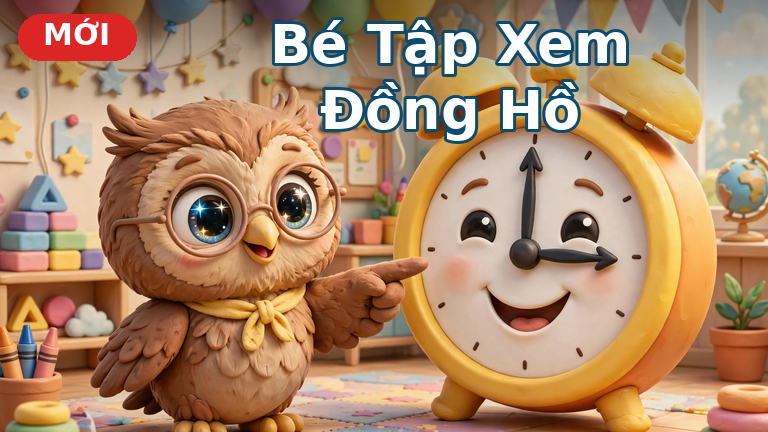 Bé Tập Xem Đồng Hồ
